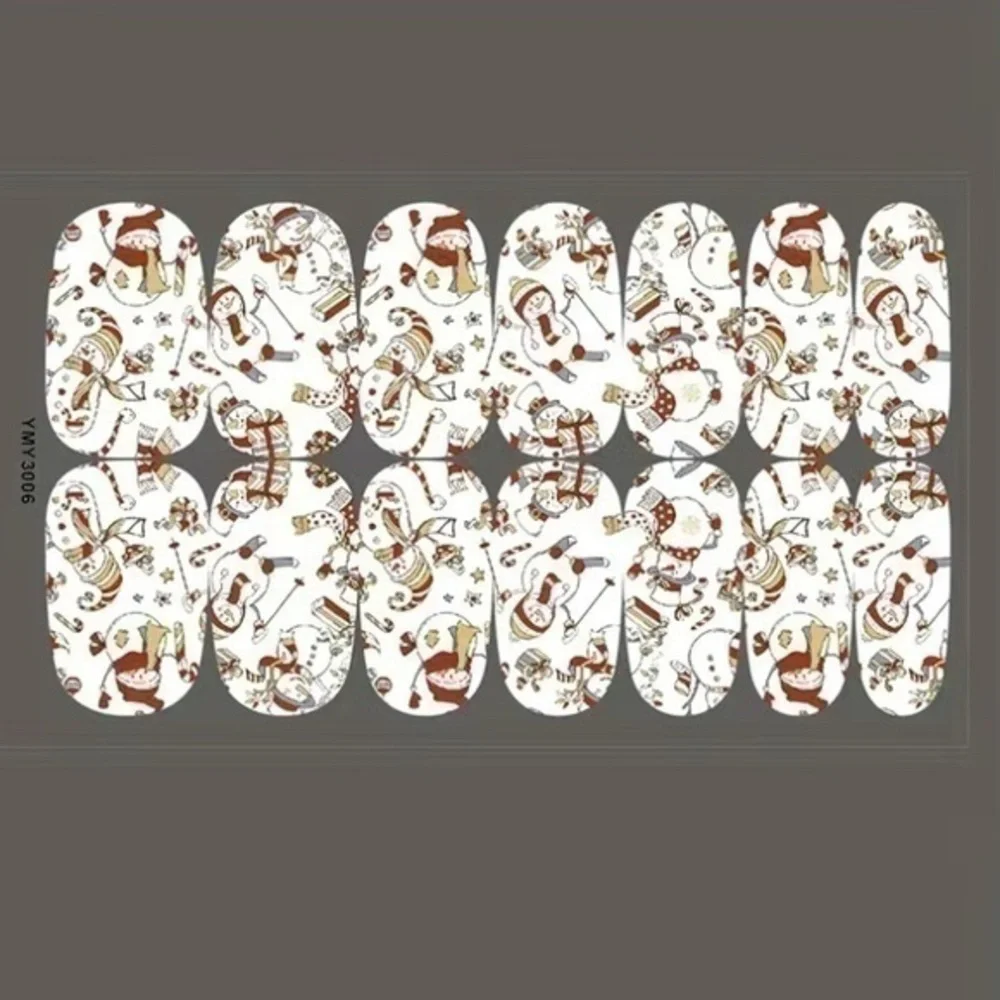 Christmas Snowman Nail Wraps